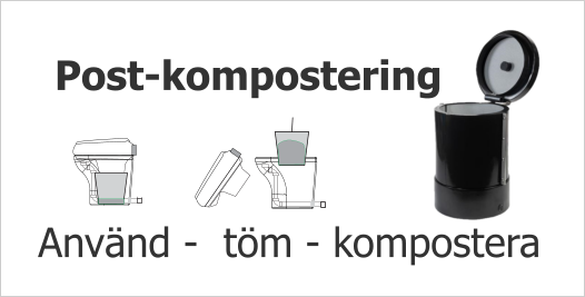 Post-kompostering Använd -  töm - kompostera