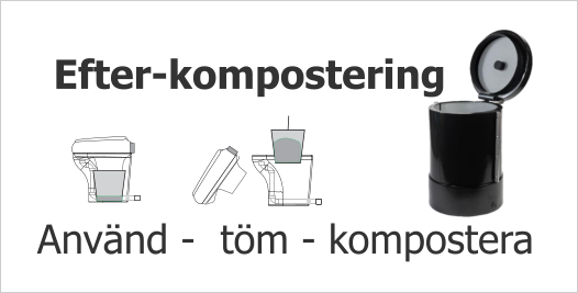 Efter-kompostering Använd -  töm - kompostera