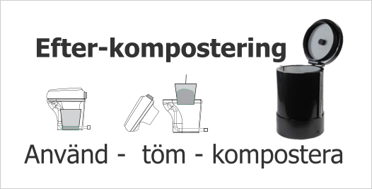 Efter-kompostering Använd -  töm - kompostera